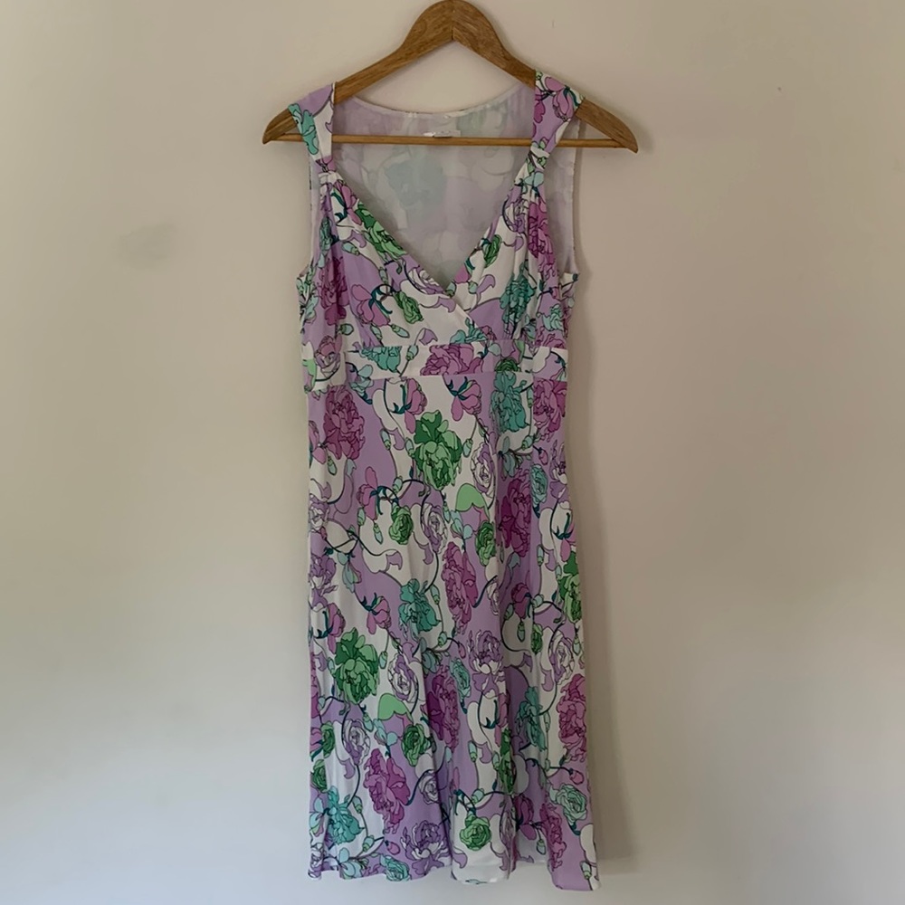 LOFT Midi Flower Dress